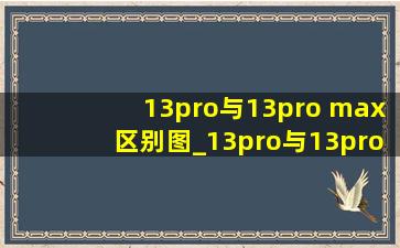 13pro与13pro max区别图_13pro与13pro max哪个值得购买